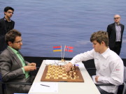 Aronian vs. Carlsen, 2013 Tata Steel Chess Tournament, Photo Courtesy Official Website www.tatasteelchess.com