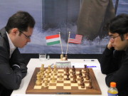2013 Tata Steel – Day 3 Featured Games Leko vs. Nakamura, Day 3, 2013 Tata Steel Chess Tournament, Photo Courtesy Official Website www.tatasteelchess.com