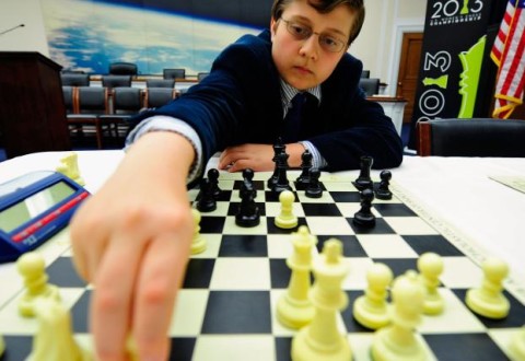 Sam Sevian, 2013 US Chess Championship, Photo Courtesy Saint Louis Chess Club