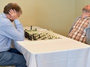 GM Ivanov is U.S. Senior champion in 4 way tie 2013 US Senior Open, Ivanov and Rizzitano by Dora Leticia ©
