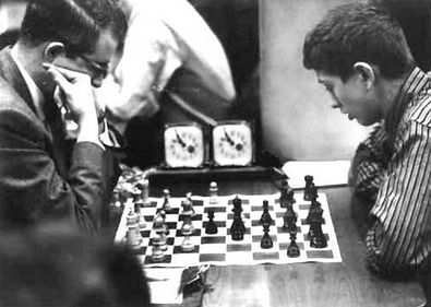 High school student, Bobby Fischer wins U.S. chess championship in 1958