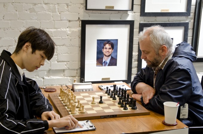 Ivanov was the 2012 U.S. Senior Open Winner. Photo: 2011 U.S. Chess Champs, Robson vs Ivanov, Courtesy Saint Louis Chess Club
