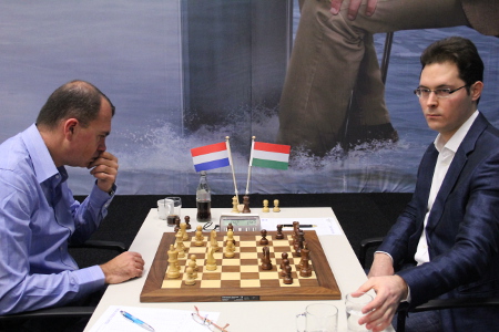 Sokolov vs. Leko, Day 10, 2013 Tata Steel Chess Tournament, Photo Courtesy Official Website www.tatasteelchess.com