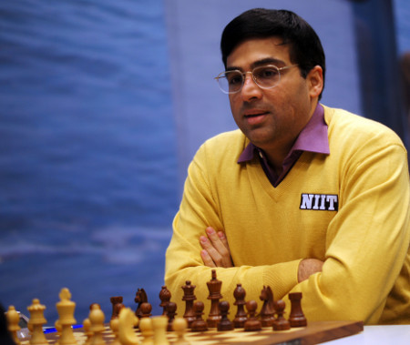 Vishy Anand, Day 6, 2013 Tata Steel Chess Tournament, Photo Courtesy Official Website www.tatasteelchess.com
