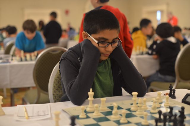 Advait Patel at the 2014 North American Youth Chess Championship; Photo by Dora Leticia Copyright Protected
